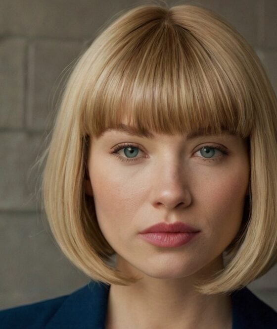 Blonde Bob With Bangs Haircuts