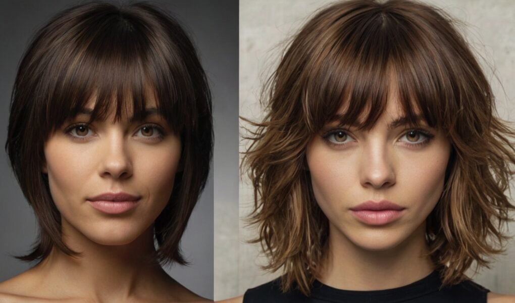 Layered Haircuts with Bangs