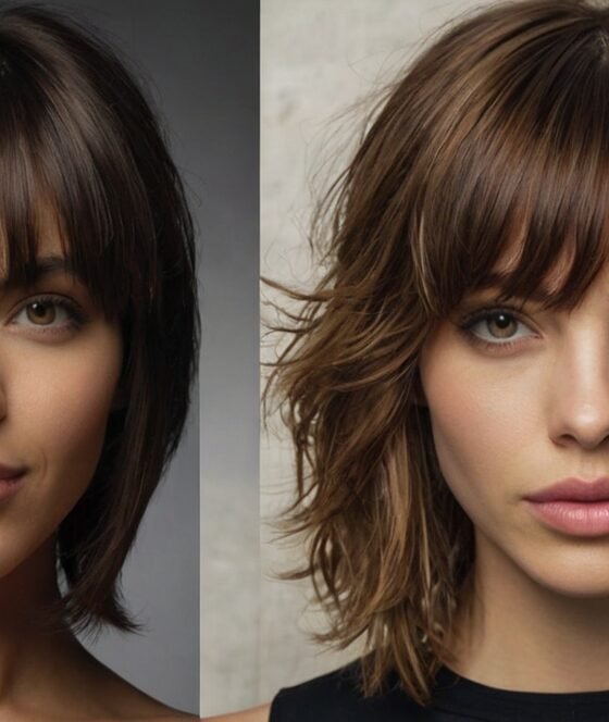 Layered Haircuts with Bangs