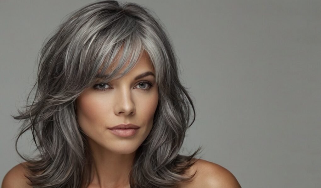 Medium Length Gray Hairstyles