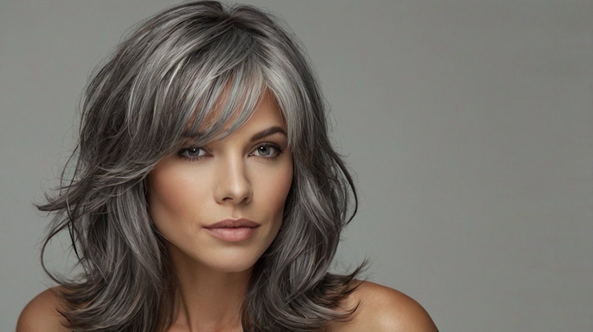 Medium Length Gray Hairstyles