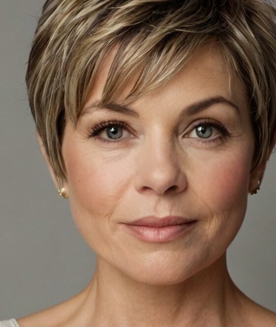 Pixie Cuts for Round Faces Over 50